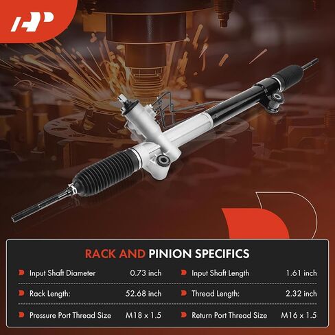 A-Premium - Hydraulic Power Steering Rack and Pinion Compatible with Jeep Grand Cherokee 2005 2006 2007 2008 2009 2010, Except SRT 8, Replace# 52090488AE in Saudi Arabia