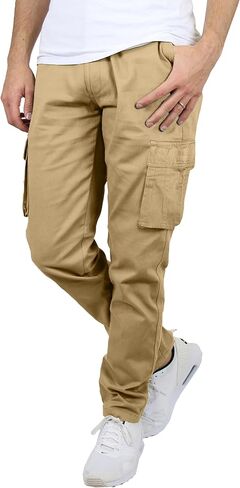 Galaxy by Harvic 3-Pack Men's Super Stretch Slim Fitting Chino Pants (Sizes, 30-42) in Saudi Arabia