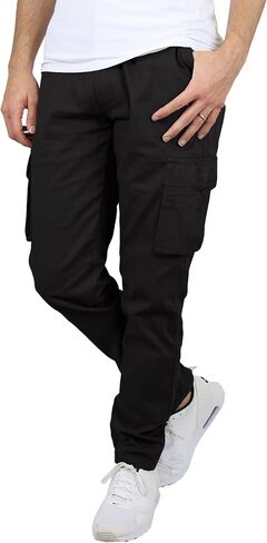 Galaxy by Harvic 3-Pack Men's Super Stretch Slim Fitting Chino Pants (Sizes, 30-42) in Saudi Arabia