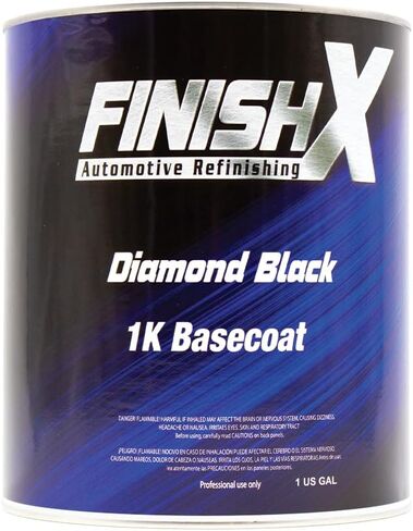Finishx Automotive Refinishing Factory Color 1K Basecoat Diamond Black Mixing Ratio 1: 1 (Gallon) in Saudi Arabia