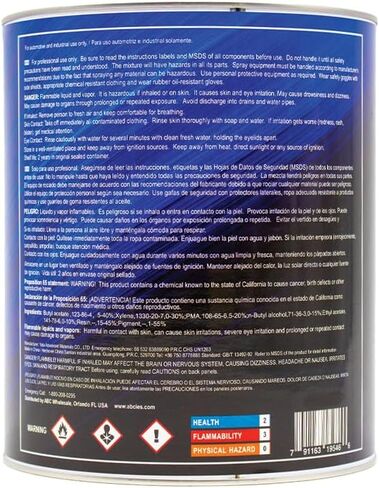 Finishx Automotive Refinishing Factory Color 1K Basecoat Diamond Black Mixing Ratio 1: 1 (Gallon) in Saudi Arabia