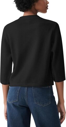 Urban CoCo Women's Lightweight 3/4 Sleeve Cropped Cardigan Casual Open Front Summer Cover Up in Saudi Arabia
