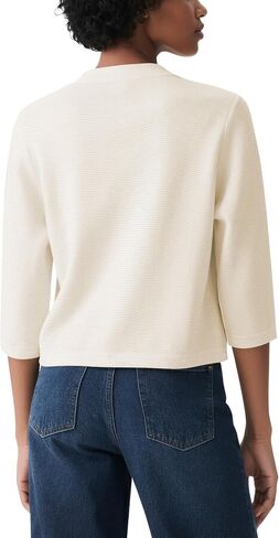 Urban CoCo Women's Lightweight 3/4 Sleeve Cropped Cardigan Casual Open Front Summer Cover Up in Kuwait