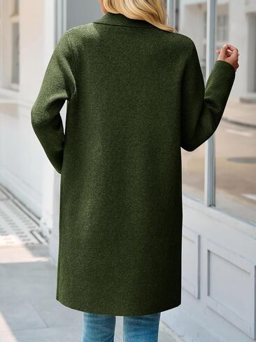 Saodimallsu Womens Long Cardigan Sweaters Open Front Knit Dressy Casual Chunky Lapel Coatigan Fall Sweater Blazer Coats in Kuwait