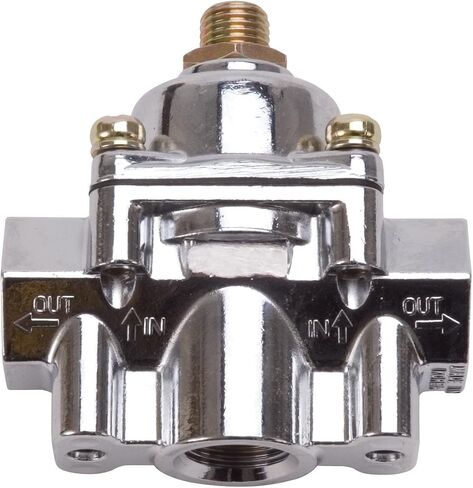 Edelbrock 1789 1-4 PSI Chrome Fuel Pressure Regulator in Saudi Arabia