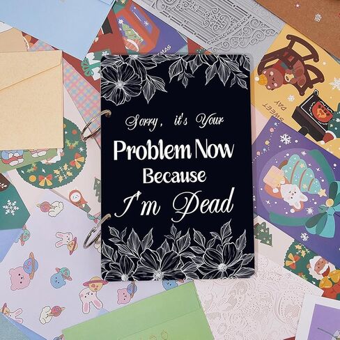 SUPERDANT Teal Gold Marble Greeting Card Organizer Planning Book Binder Card Keeper Birthday Cards Holder Wooden Keeper Binder Photo Album 2-Rings Cover Keepsake for Birthday Wedding Holiday Gifts in Kuwait