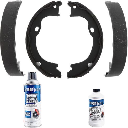Detroit Axle - Rear Brake Shoes for Jeep Wrangler JK Liberty Gladiator Dodge Nitro, Semi-metallic Brake Shoes Replacement in Saudi Arabia