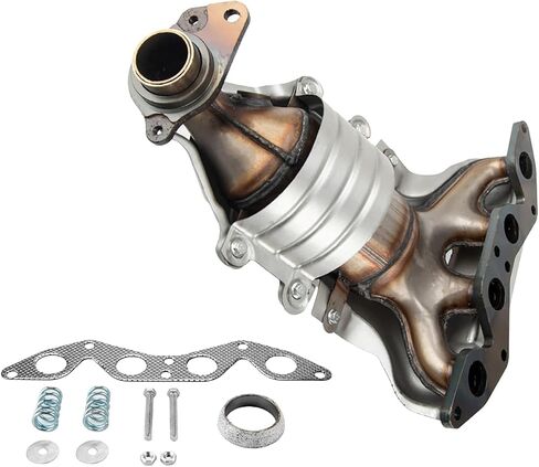 محول الحفاز الأمامي Philtop متوافق مع 2001-2005 Civic 1.7L DX/GX/HX/LX/LX PREIDE/VALUE PACKING-استبدال# 16373 ، 642281 ، 40582 فولاذ مقاوم للصدأ مباشرة من أجل EPA) in Saudi Arabia