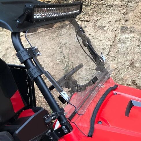 Kuafu 2-in-1 Flip Windshield متوافق مع 2008-2023 Polaris RZR 570 /570 S /800/4 800 /S 800 /XP 900 /XP 4 900 SPRING GAS SPRING-CLEAR in Saudi Arabia