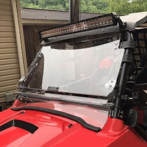 Kuafu 2-in-1 Flip Windshield متوافق مع 2008-2023 Polaris RZR 570 /570 S /800/4 800 /S 800 /XP 900 /XP 4 900 SPRING GAS SPRING-CLEAR in Saudi Arabia