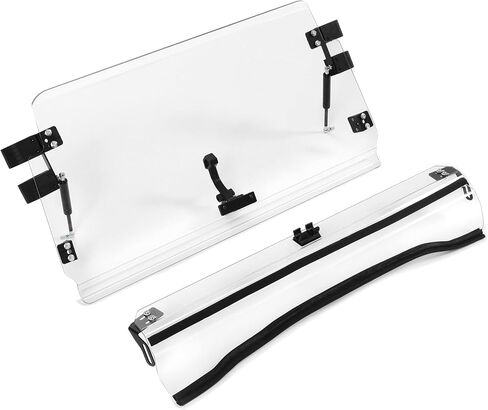 Kuafu 2-in-1 Flip Windshield متوافق مع 2008-2023 Polaris RZR 570 /570 S /800/4 800 /S 800 /XP 900 /XP 4 900 SPRING GAS SPRING-CLEAR in Saudi Arabia