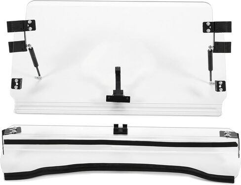 Kuafu 2-in-1 Flip Windshield متوافق مع 2008-2023 Polaris RZR 570 /570 S /800/4 800 /S 800 /XP 900 /XP 4 900 SPRING GAS SPRING-CLEAR in Saudi Arabia