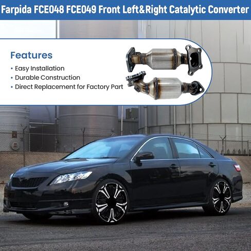 FCE048 FCE049 الأمامي اليسار واليمين المحول الحفاز مجموعة من أجل Chevy Impala 3.6L V6 2014-2019 ، ل Cadillac XTS 3.6L V6 2014-2019 Bank 1 & 2 استبدال 674-048 674-049 (COMPAINT) in Saudi Arabia