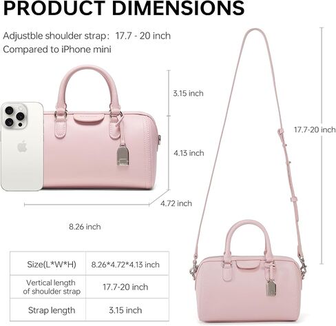 LA FESTIN Top Handle Purse Stylish Handbag Crossbody Satchel Handbag Barrel Bag with Adjustable Strap for Daily Travel in Saudi Arabia