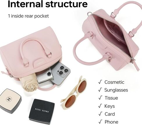 LA FESTIN Top Handle Purse Stylish Handbag Crossbody Satchel Handbag Barrel Bag with Adjustable Strap for Daily Travel in Saudi Arabia