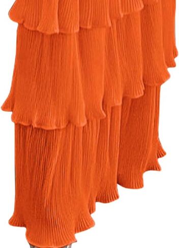 Sexyshine Women's Tube Top Ruffled Tiered Maxi Dress Sleeveless Backless Bodycon Smocked Shirred Party Holiday Long Dress in Saudi Arabia