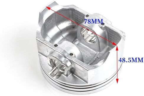 Motorcycle Cylinder Block Piston Gasket Base Kit Fit For CR6 LX300-6A 300R/RR 300GY 300AC/DS YF300(Black) in Saudi Arabia