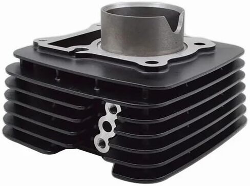 مجموعة أسطوانات الدراجات النارية 57 مم تجويف لـ EN150 GZ150 150CC أجزاء محرك EFI (EFI Black) in Saudi Arabia