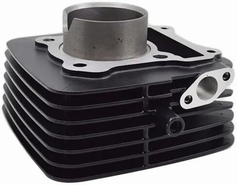 مجموعة أسطوانات الدراجات النارية 57 مم تجويف لـ EN150 GZ150 150CC أجزاء محرك EFI (EFI Black) in Saudi Arabia