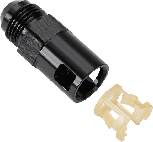 8AN Male to 3/8" SAE Quick Disconnect Female Push On EFI Fuel Fitting Adapter Aluminum Black in Saudi Arabia