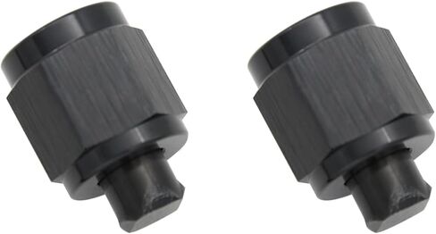Aluminum 3AN Female Flare Cap Block Off Plug Fitting Adapter Black in Saudi Arabia