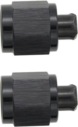 Aluminum 3AN Female Flare Cap Block Off Plug Fitting Adapter Black in Saudi Arabia