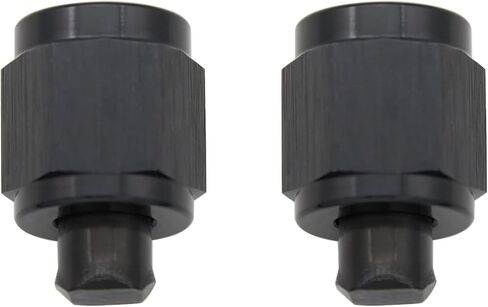 Aluminum 3AN Female Flare Cap Block Off Plug Fitting Adapter Black in Saudi Arabia