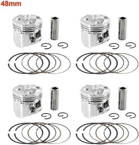 1/4 حلقة مكبس الدراجات النارية 48 مم ~ 48.5 مم لـ FZR250 FZ250 1HX (1Set 48.5mm) in Saudi Arabia