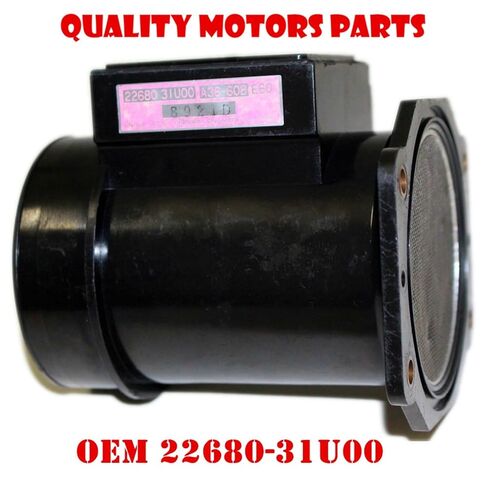 مستشعر مستشعر تدفق الهواء مستشعر التدفق الكتلي متوافق مع Nissan OEM 22680-31U00 2268031U05 Infiniti i30 Maf Air Flow Meter 22680 31u00 31u05 95-99 Air Meter Mount Base Base in Kuwait