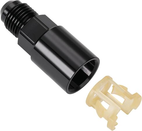 8AN Male to 3/8" SAE Quick Disconnect Female Push On EFI Fuel Fitting Adapter Aluminum Black in Saudi Arabia