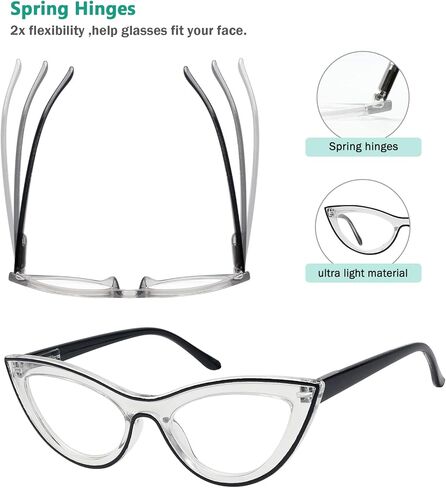 Eyekepper Oversized Reading Glasses for Women Fashion Readers in Kuwait