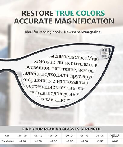 Eyekepper Oversized Reading Glasses for Women Fashion Readers in Kuwait