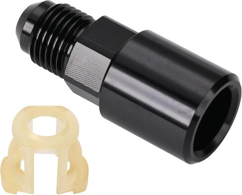 8AN Male to 3/8" SAE Quick Disconnect Female Push On EFI Fuel Fitting Adapter Aluminum Black in Saudi Arabia
