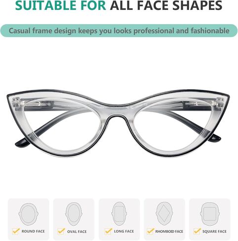 Eyekepper Oversized Reading Glasses for Women Fashion Readers in Kuwait