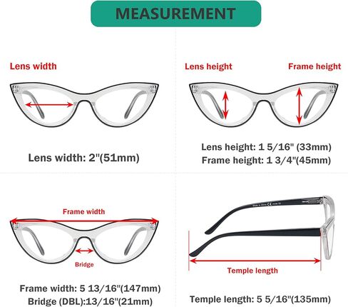 Eyekepper Oversized Reading Glasses for Women Fashion Readers in Kuwait