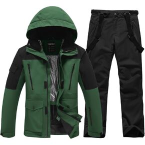 GS SNOWING Men's Jacket and Pants Set Insulated Waterproof Waterproof Snowboard Snowsuits for Snow Sport in Kuwait