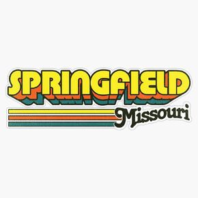 Magnet Springfield Mo City Stripes Magnet Vinyl Scener Sticker 5 " in Kuwait