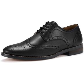 HEEZ Mens Dress Shoes Black Oxford Shoes for Men Wingtip Casual Formal Business Shoe Comfortable Non Slip TPR Outsole in Kuwait