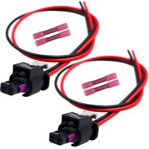 2pcs 2-Way License Plate Light Connector Compatible with Ram 1500 2500 3500 2019-2020 Harness Pigtail Plug Wiring in Saudi Arabia