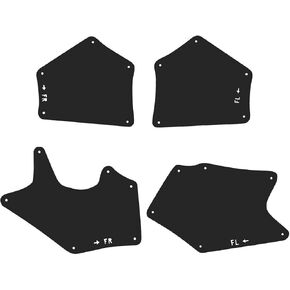 4PCS Wheel Liner Splash Shield Seal For Toyota for Sequoia 2007-2020 for Tundra 2007-2020 Flap Guards Rubber Front Black in Kuwait