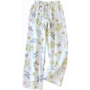 Cotton Pajama Pants for Women Soft Comfy Pajamas Bottoms Casual Loose Fit Y2K Cute Wide Leg Trousers with Pockets in Kuwait