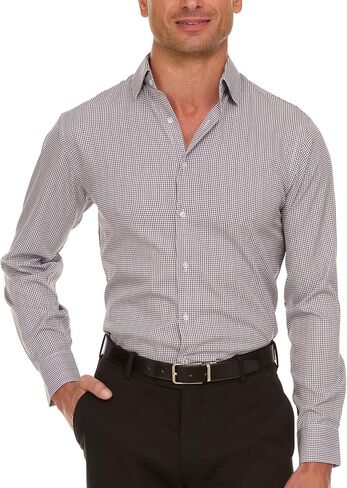 Nautica Slim Fit Mens Dress Dress Button Long Sleeve Button أسفل التجاعيد مجانًا in Saudi Arabia