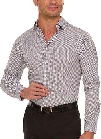 Nautica Slim Fit Mens Dress Dress Button Long Sleeve Button أسفل التجاعيد مجانًا in Saudi Arabia