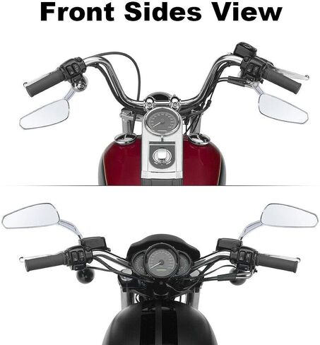 دراجة نارية TCMT 8 ملم المرايا الخلفية المناسبة ل Harley Sportster XL1200 883 Softail Fat Bob Street Bob Rider Road Road Road Glide Glide Glide Electra Glide in Kuwait