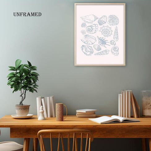 BearCake Coastal Summer Beach Surfing Wall Art Set of 4, Surf Room Decor, Beachy Room Decor Aesthetic, Coastal Wall Decor, Nautical Wall Art Decor, Coastal Beach House Decor, 8x10 Inches in Kuwait