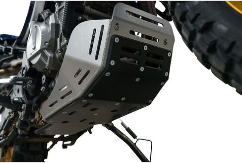 Tusk Quiet Glide Adventure Skid Plate Aluminum with UHMW Armor Silver Compatible with CF Moto Ibex 800 E/S/T 2023-2025 (Silver) in Saudi Arabia