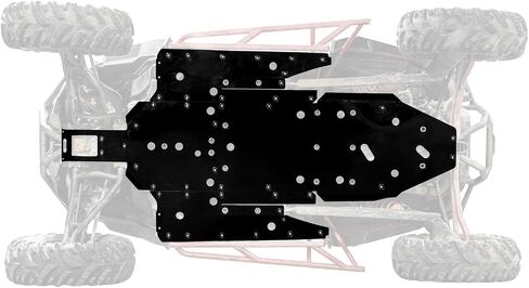 SuperAtv 1/2 "ARMW لوحة انزلاق كاملة لـ Polaris RZR XP Turbo (2016-2021) - حماية الآلة الكاملة للخدمة الثقيلة in Saudi Arabia