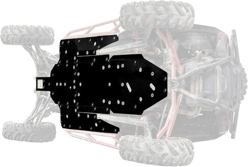 SuperAtv 1/2 "ARMW لوحة انزلاق كاملة لـ Polaris RZR XP Turbo (2016-2021) - حماية الآلة الكاملة للخدمة الثقيلة in Saudi Arabia