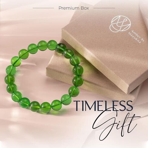 Premium Baltic Amber Bracelet for Women & Men – Handmade Beaded Stretch Bracelet in Saudi Arabia