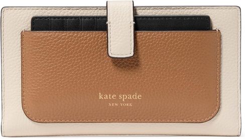 kate spade new york AVA Pebbled Leather 2 in 1 Bifold Wallet, Black in Kuwait